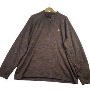 Greg Norman Play Dry Golf Long Sleeve Pullover size XXL‎ Heather Brown